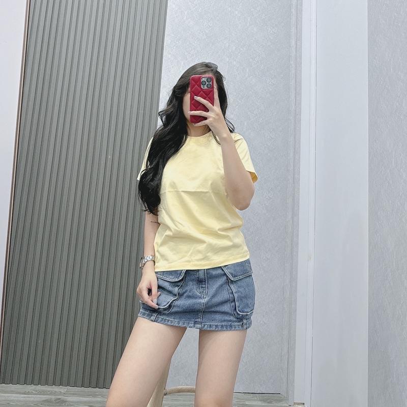 Áo Thun Nữ Baby Tee BASIC chất thun cotton 3