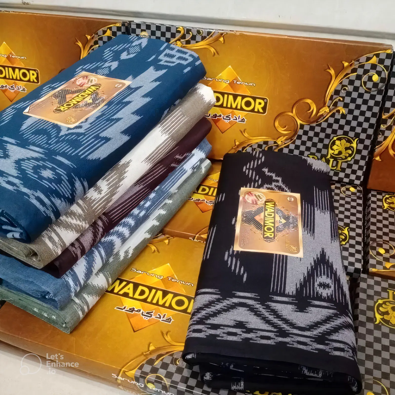 WADIMOR MOTIF BALI BALIMOON SARUNG MURAH BERKUALITAS mewah Dewasa Katun Muslim Santri