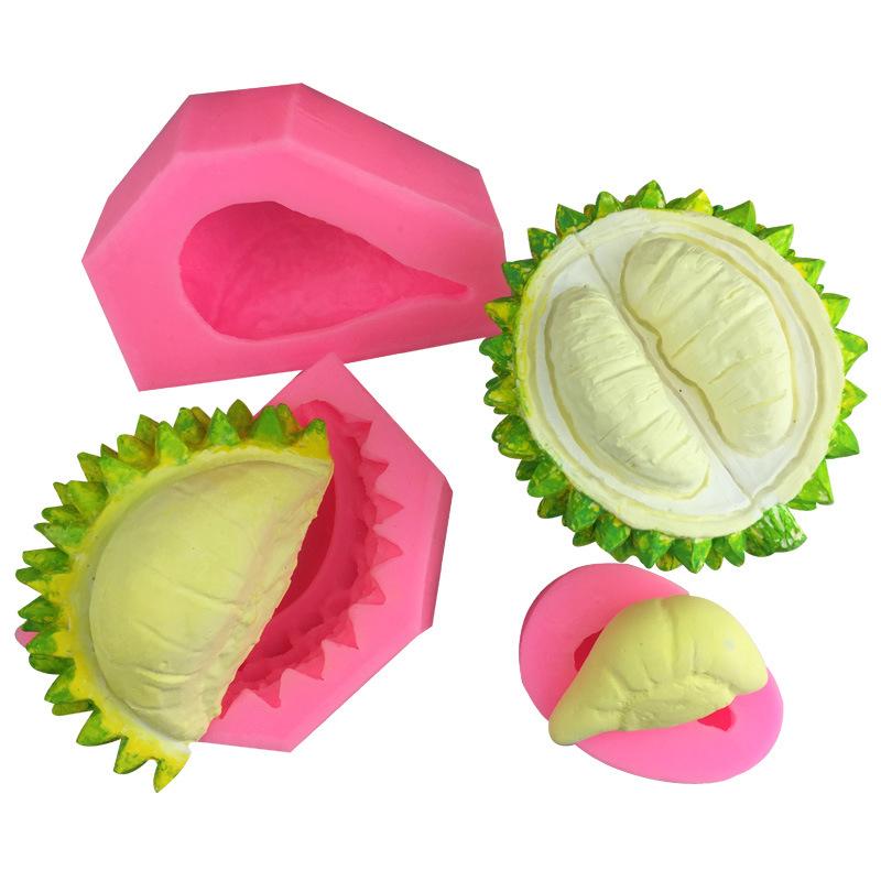 Product Introduction of [HOU]3D Fruit Banana Pineapple Corn Mango Durian Ice Cream Silicone Mold Fondant Cake Decorating Tools Chocolate Baking Gypsum Mold 16