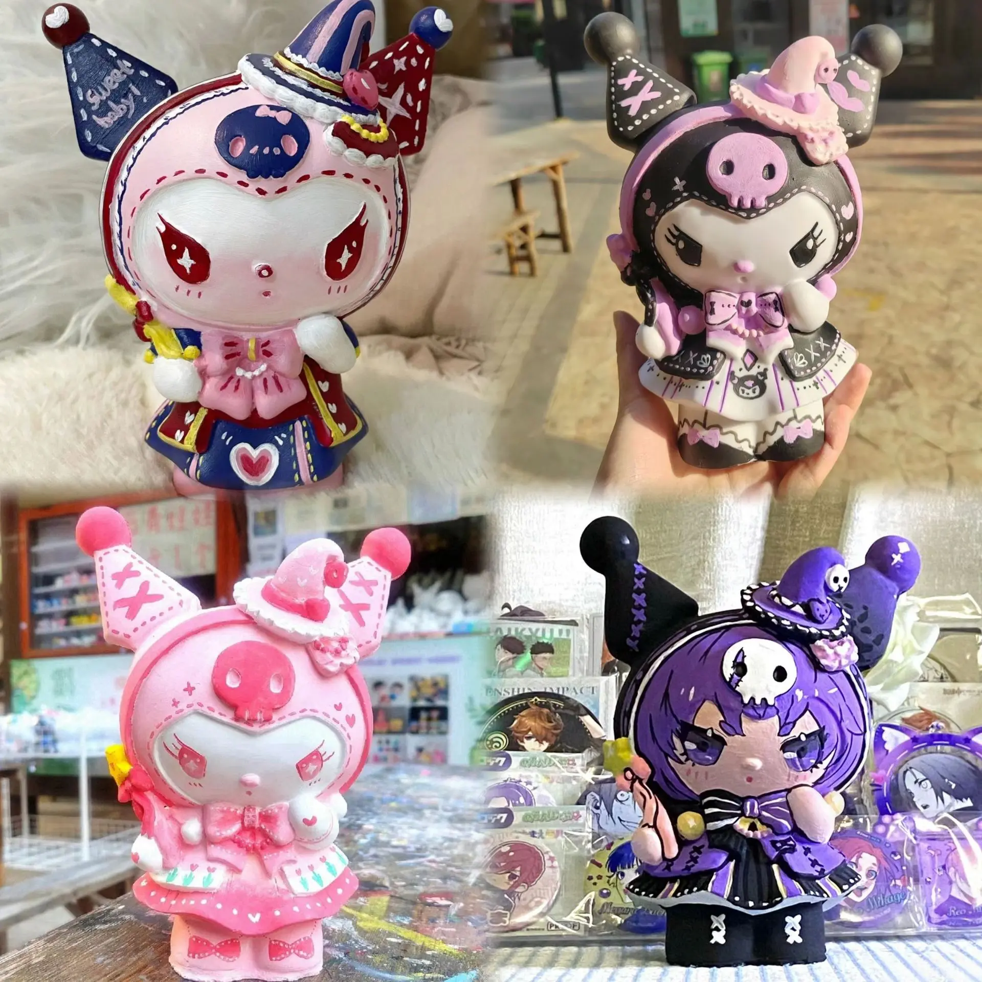 Handmade DIY Clow M Plaster Doll Coloring Painted White Body Shihao Doll Graffiti Large Mold Network Red Hot