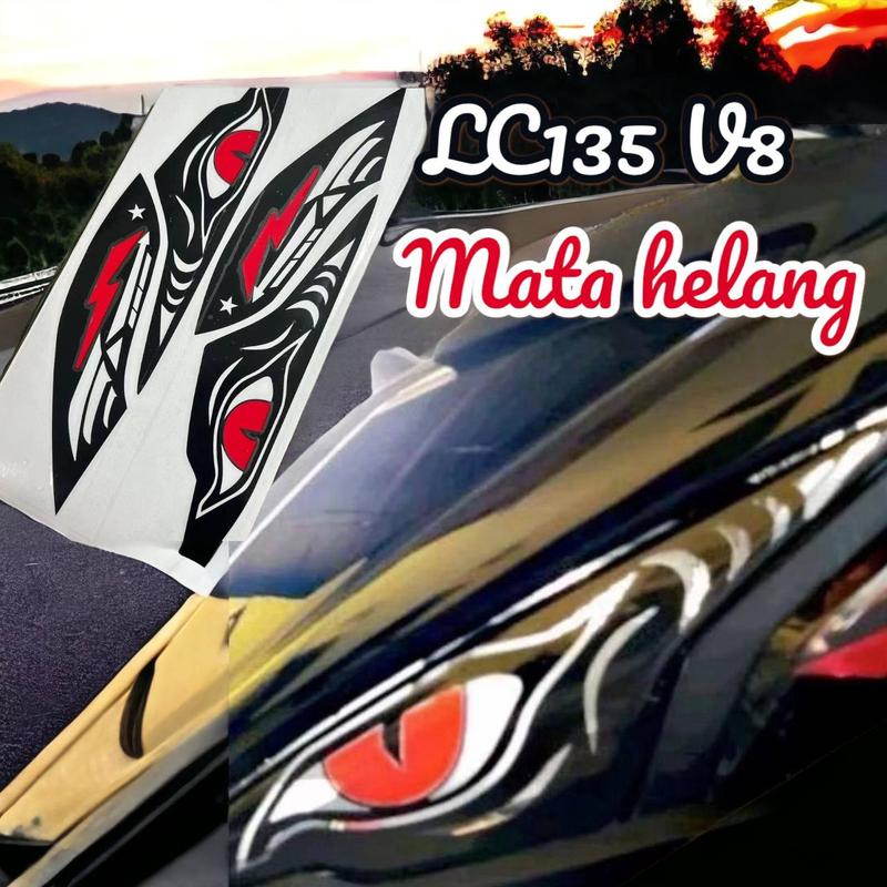 Product Introduction of YAMAHA LC135 FI V8 STICKER MATA HELANG LAMPU KECIL & LAMPU SIGNAL Accessories Automotive 10