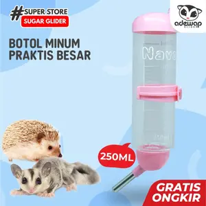Botol Minum Navo 250ML Pet Drink Sugar Glider Kelinci Kucing Hamster