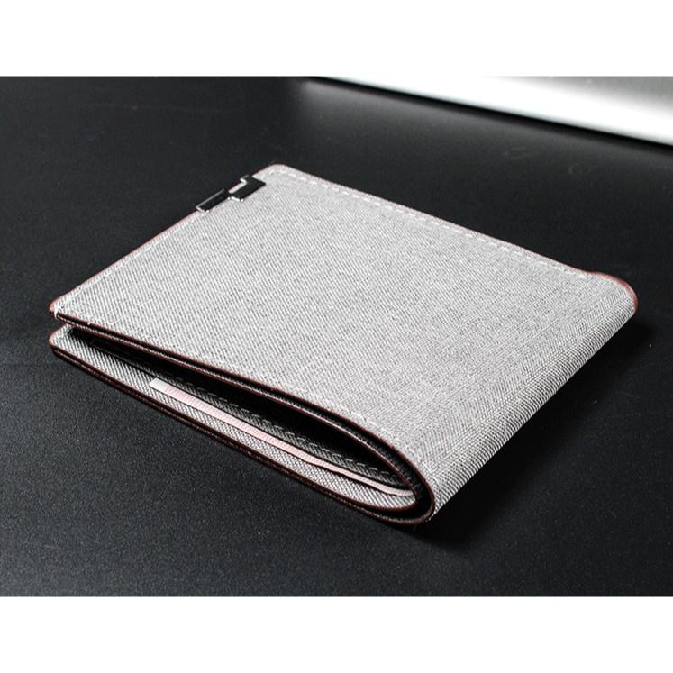 VÍ NAM CANVAS Jolizeon BẢO HÀNH 12 THÁNG CV89 Wallet Nhiều Ngăn Hình Chữ Nhật Nhung Chữ Nhật Da 3