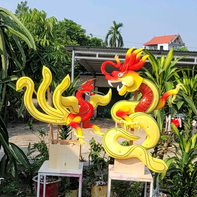 cặp cốt rồng phượng tông đỏ làm tráp cưới hỏi, lễ ăn hỏi 0