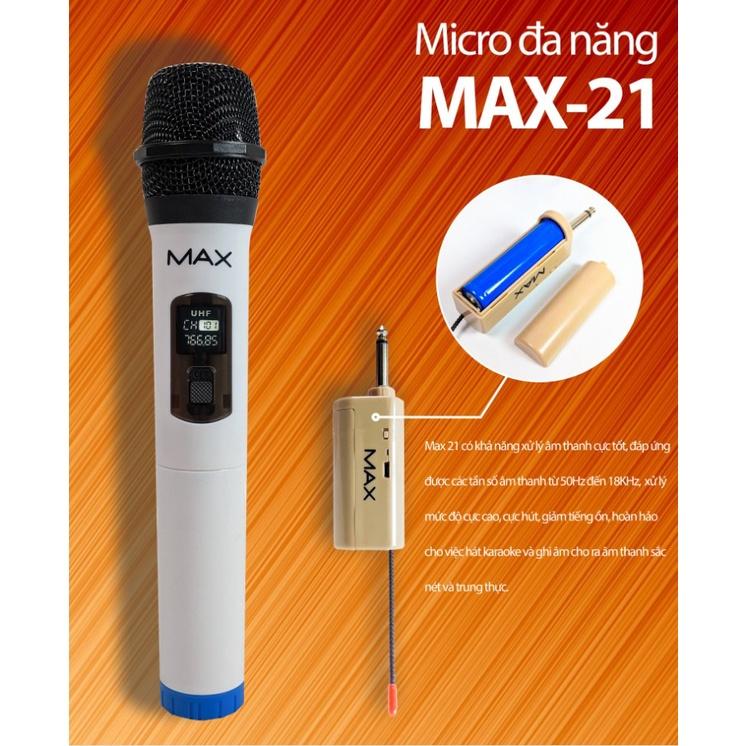  KAW Micro  Dây Đa Năng MAX-21 Loa Bluetooth Chất Lượng Cao Hát Karaoke Thả Ga Pin Sạc Dung Lượng Lớn Tương Thích Loa Gia Đình Chuyên Nghiệp míc bộ mic 
