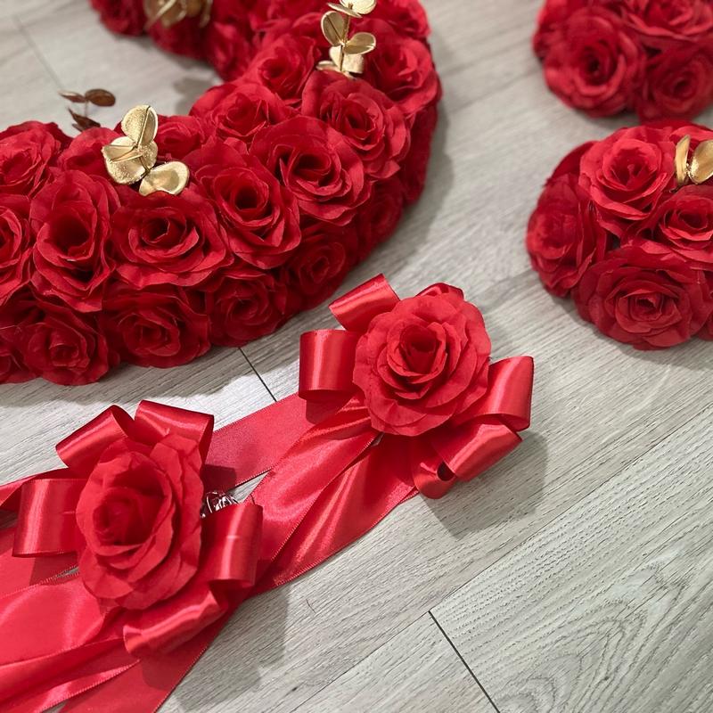 Hoa Giả Trang Trí Xe Cưới 4
