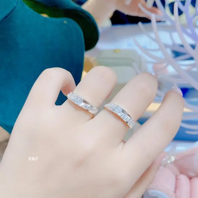 Nhẫn đôi tình yêu nam nữ NĐ457 LTJ bạc ta Tốt đẹp cao cấp 7