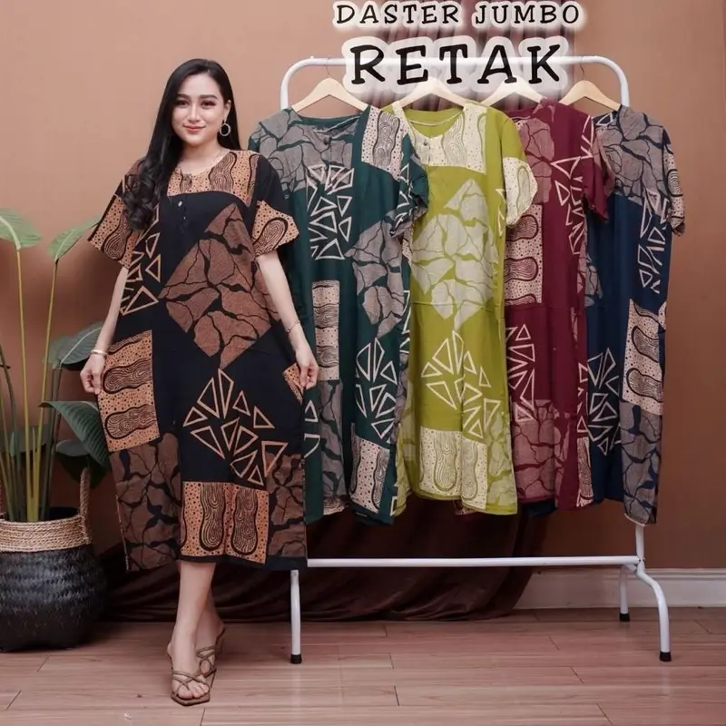 100rb Dapat 3pcs Daster Jumbo Lengan Pendek Busui Frenly Pilih motif tulis pesan Opsional/Catatan 7