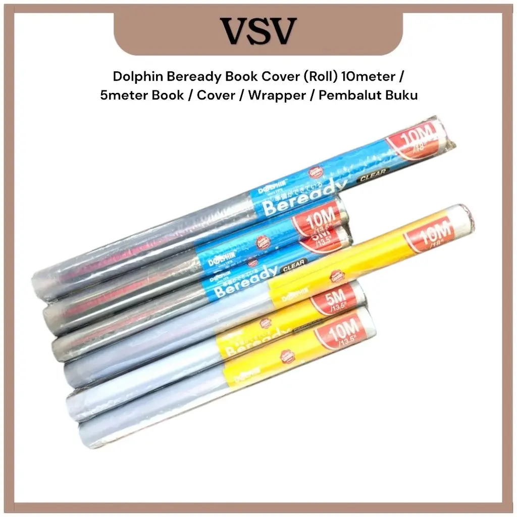 Dolphin Beready Book Cover (Roll) 10meter / 5meter Book / Cover ...