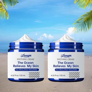 120ml Ocean Cream, Moisturizing Aloe Vera and Oats Extract Skin Cream, Hydrating Skin Care Product for Women & Men