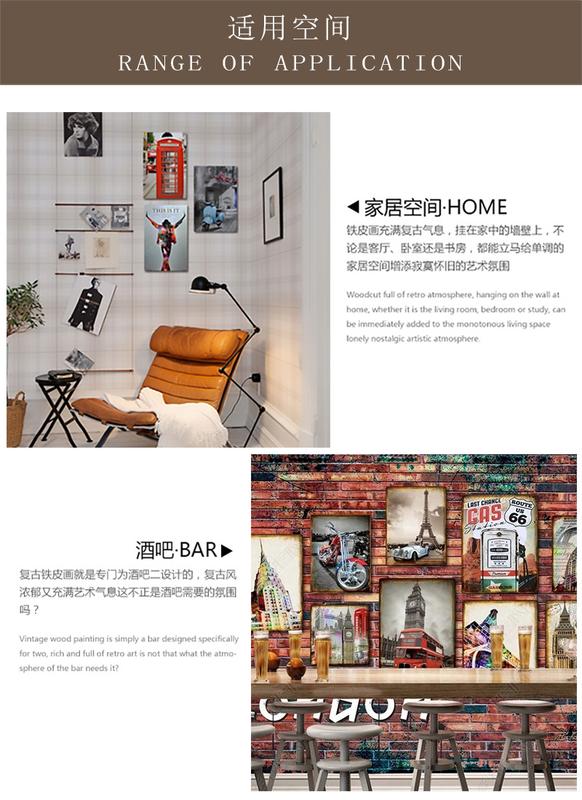 Product Introduction of Tranh Da Sắt, Tấm Bảng Đồ Trang Trí Bằng Thiếc, Tấm Sắt, Công Thức Thủ Công, Phong Cách Cá Tính Hiện Đại, Thiết Kế Đơn Giản, Treo Tường, Chủ Đề Động Vật 6