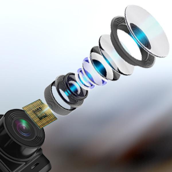 Product Introduction of Driving Recorder Front Rear, Mini Driving Recorder 2.5K QHD with 32gb SD Card, 2.4 Inch IPS Screen, 2 Installation Methods, Night Vision, WDR, Accident Locking, Loop Recording, Parking Surveillance 14