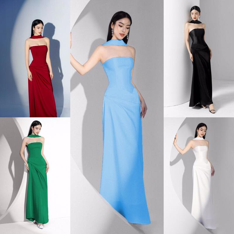 ĐẦM DẠ HỘI DÁNG DÀI CÚP NGỰC SANG CHẢNH QUYỄN RŨ