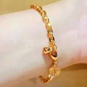 gelang tangan nuri virall dari uang koin logam lapis emas anti luntur selamanya