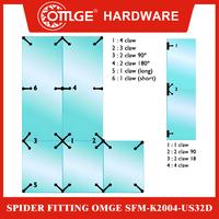 Gambar Spider Fitting/Klem Kaca Laba-laba OMGE SFM-K2004-US32D dari OmgeHardware Kota Administrasi Jakarta Utara 3 Tokopedia