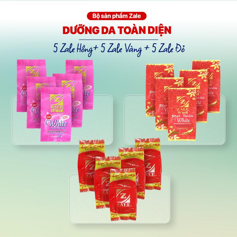  Top Bộ Kem Nén Dưỡng Trắng Sáng Da ZALE Hồng - Đỏ - Vàng Thái Lan Chính Hãng Làm Đẹp Da Nữ Dưỡng Ẩm Da Skincare Dưỡng Ẩm Da Skincare Chăm Sóc Da 