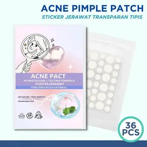 PIMPLE PATCH Isi 36 Pcs - Stiker Jerawat ACNE PATCH / Paket Sticker Jerawat Bulat Transparan