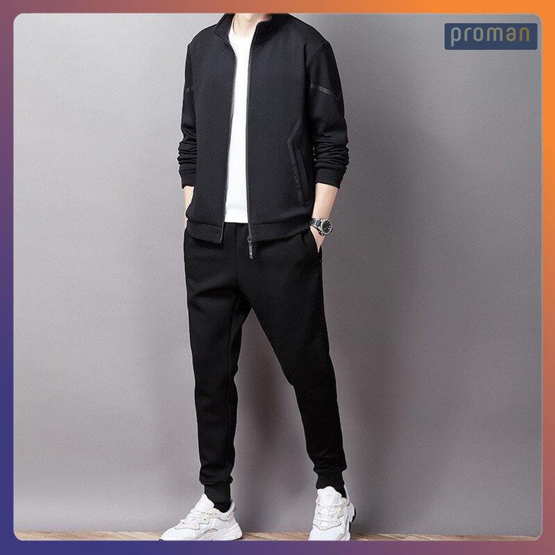  Bộ Thể Thao Nỉ Nam Kiểu Dáng Thể Thao Chất Vải Dày Dặn BN08 - PROMAN Sport Chạy Bộ 