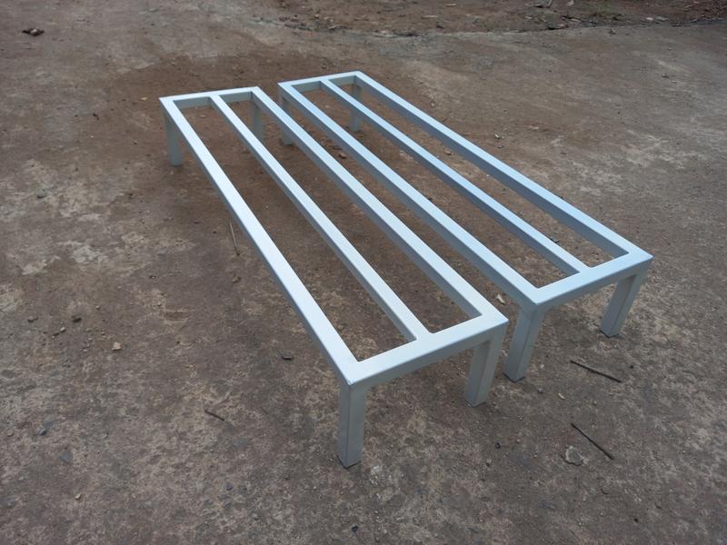 Kệ sắt Dài (50-60-70)cm, Rộng 15cm, Cao (10-15-20)cm, thép hộp 16mm - kệ kê chậu cây cảnh kệ kêbểcá