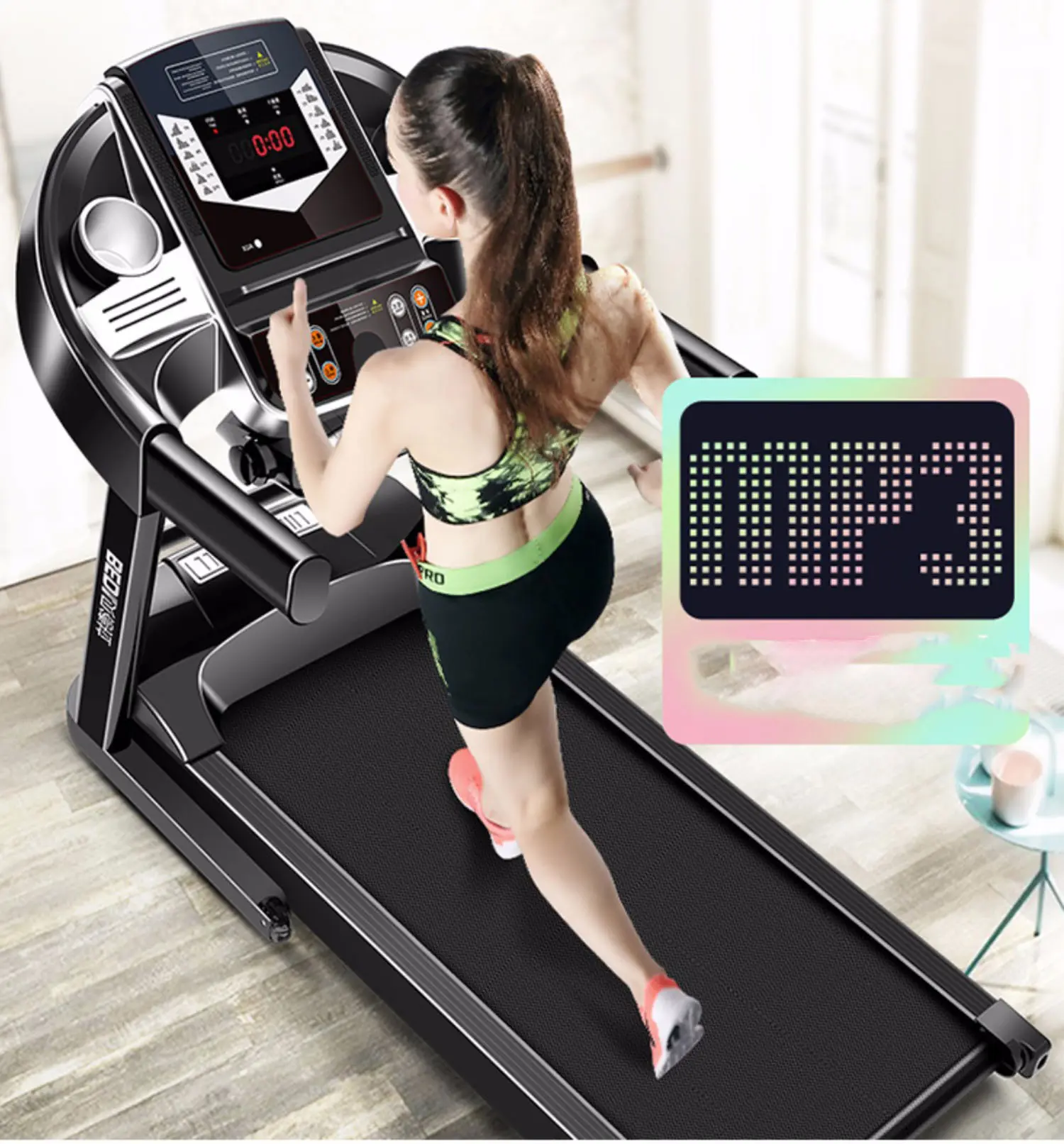 Máy chạy bộ beld prro công xuất 3.0 tốc độ 1-14km/h máy chạy bộ đa năng đơn năng trong gia đình có thể gập lại Bi Led Tập Gym Xe đạp tập thể dục Multicoloured ghếtậpngực