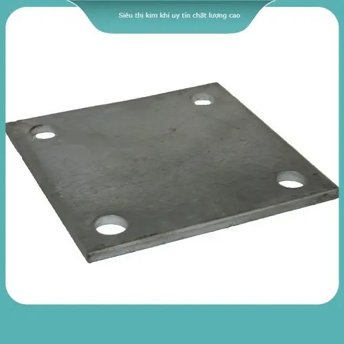 Bản mã tấm sắt thép inox vuông chân đế cột sắt nhiều loại 10 12 15 20 25 30