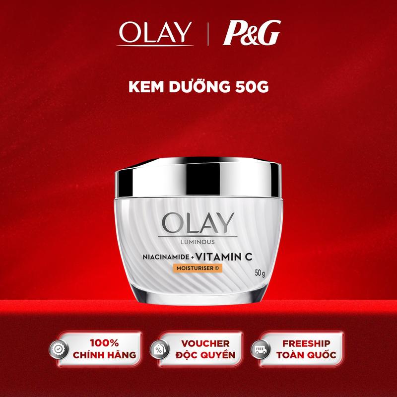 Kem Dưỡng Ẩm Trắng Da, Giảm Thâm OLAY Luminous Niacinamide + Vitamin C 50g
