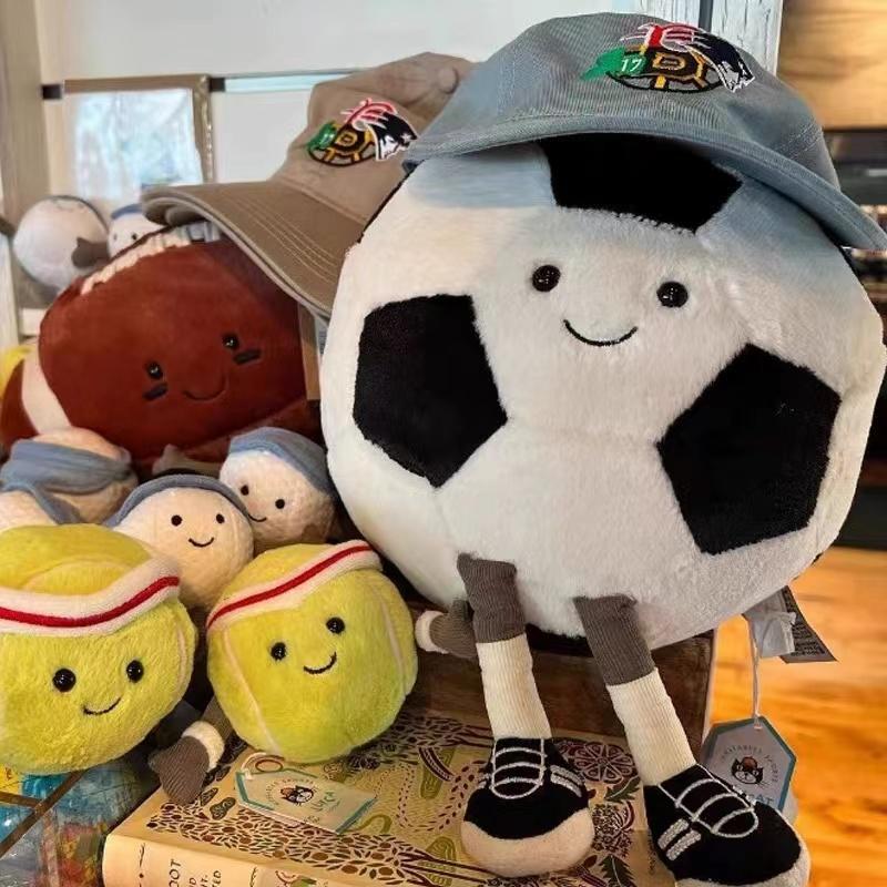 Gấu bông Búp Bê Nhồi Bông Hình Quả Bóng Đá Dễ Thương Cho Bé size 35cm