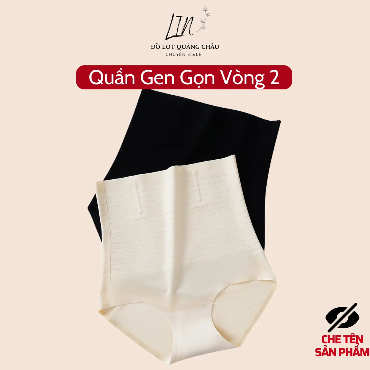 Quần Gen Bụng Nữ Chất Su Mềm Mát 2 Thanh Chống Cuộn Ôm Vòng 2 Linstore 169