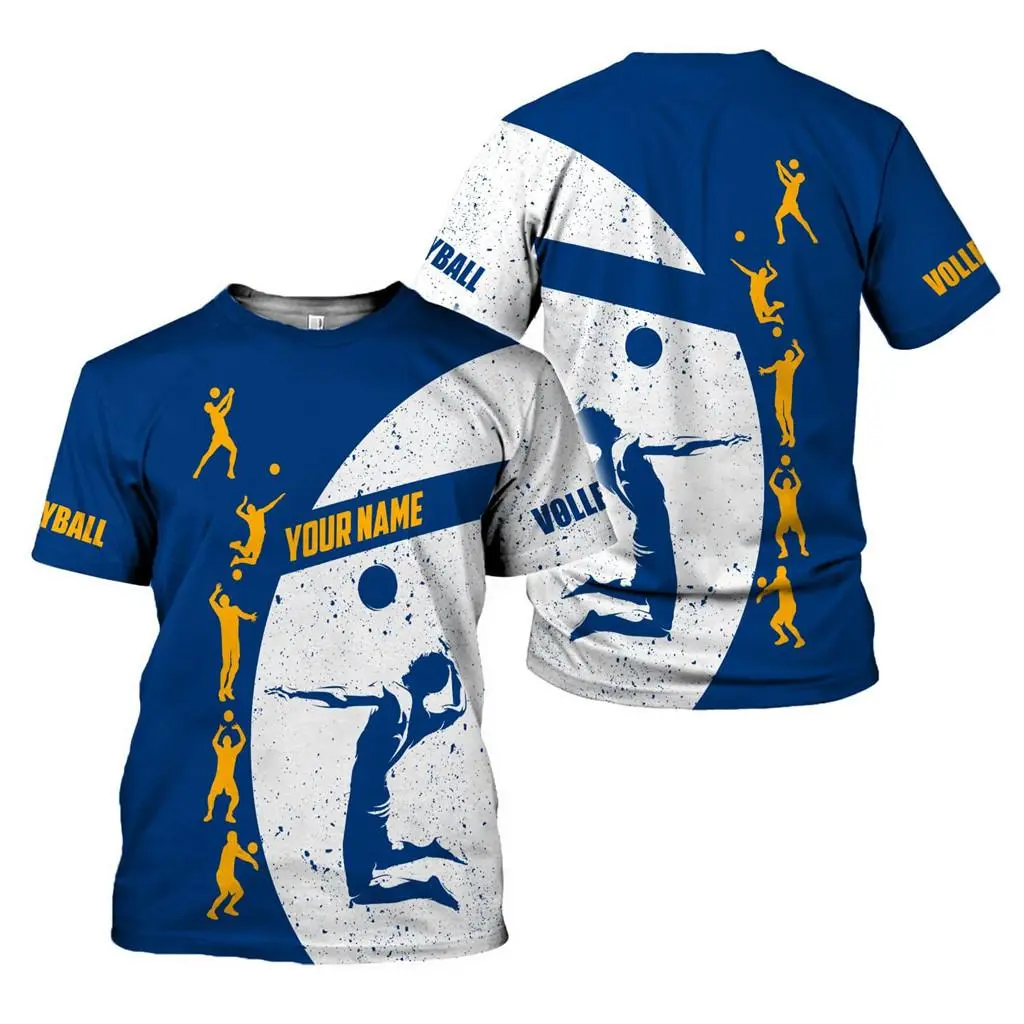 (Free Custom Name And Number) Casual Fashion Volleyball Jerseys Unisex Men's Jersey Sports Team Uniform Short Sleeve Customizable