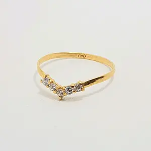 Cincin Emas Mda V Mata Putih 1/2 Gram