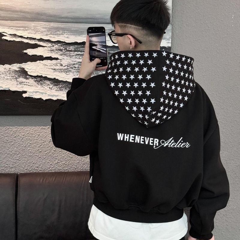 ÁO NỈ HOODIE KHÓA CÓ MŨ NỈ BÔNG IN CHỮ CHO CÁC BOY PHỐ ĐI CHƠI ĐI HỌC 2024