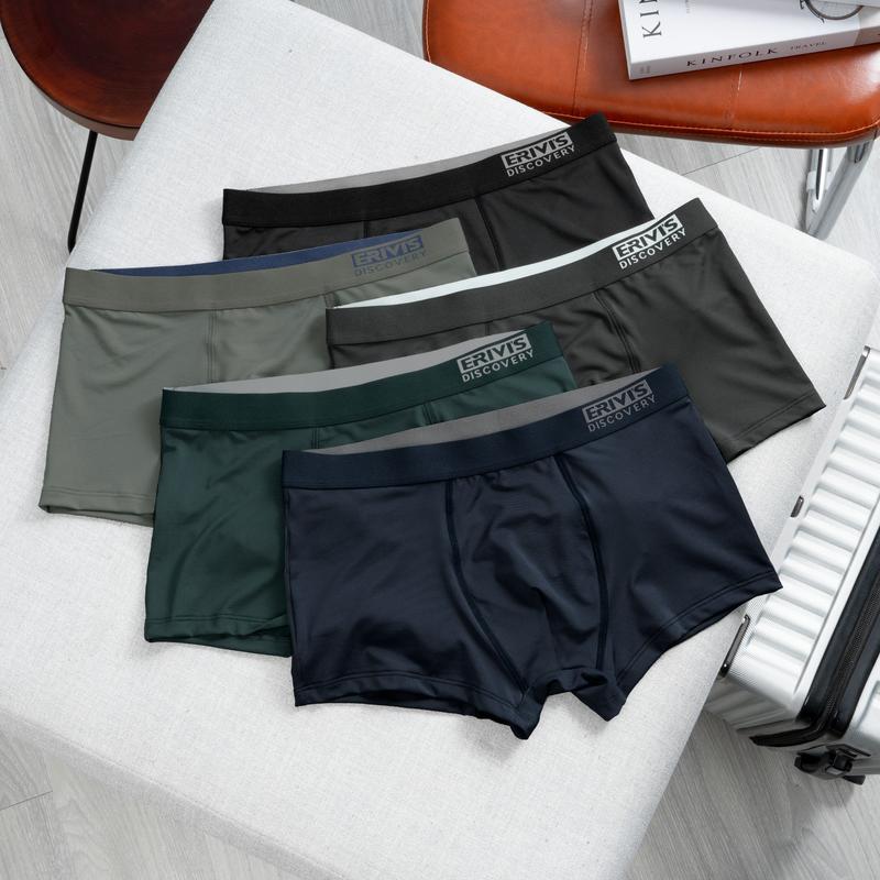 Combo 5 Quần Boxer - 5 Quần Lót Nam Thun Lạnh Evisris fullsize 36-86kg. Menswear Sịp