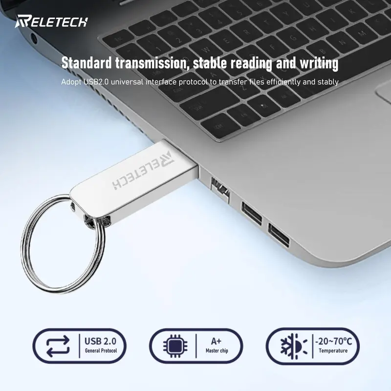 RELETECH USB 2.0 Flash Drive, 5 Counts Portable USB Flash Drive, Memory Stick, USB Flash Drive for Home, Office, School 2