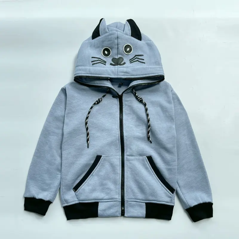 Áo khoác cho bé từ 8kg-30kg, họa tiết  thú cưng cute, có nón, chất liệu mềm mại.  Form unisex thích hợp cho cả bé trai và bé gái. 5