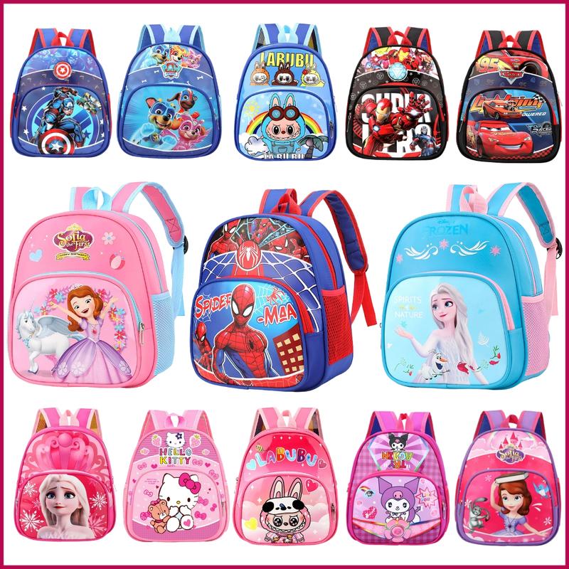 Balo cho bé mẫu giáo , mầm non , cặp trẻ em đi nhà trẻ, ba lô hình người nhện siêu nhân công chúa TL2312