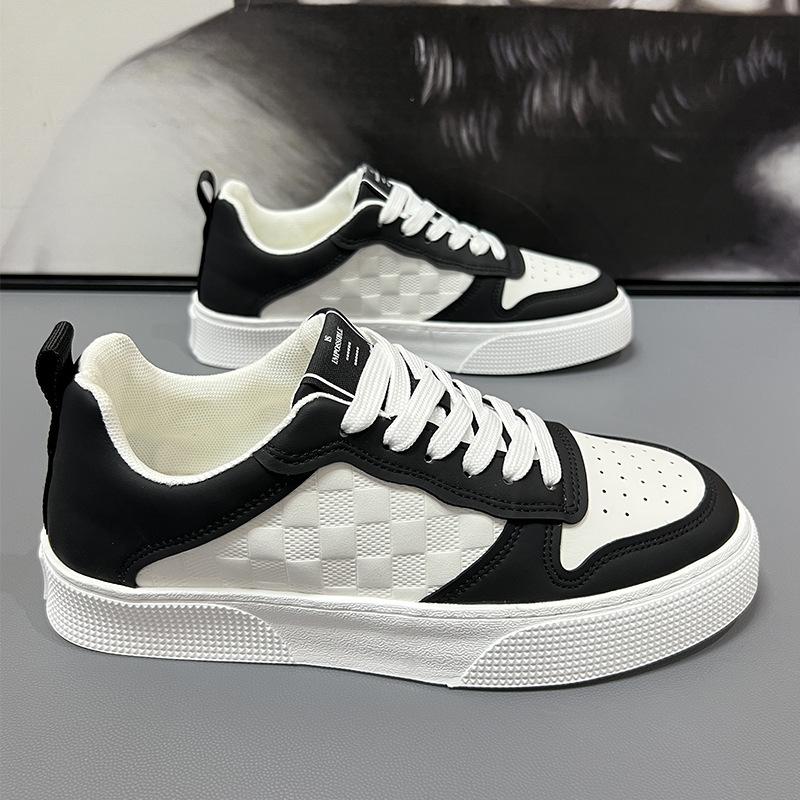 [TẶNG TẤT]Giày Thể Thao Nam Nữ Sneaker, Giày Unisex Trắng Đen Da PU Cao Cấp Mềm Thoáng Khí, giay nammua Chống Mòn, Giày Thời Trang 4 Mùa, Giày Đế Bằng Trending, Giày Bata Boy Phố Cao Su Shoes S01
