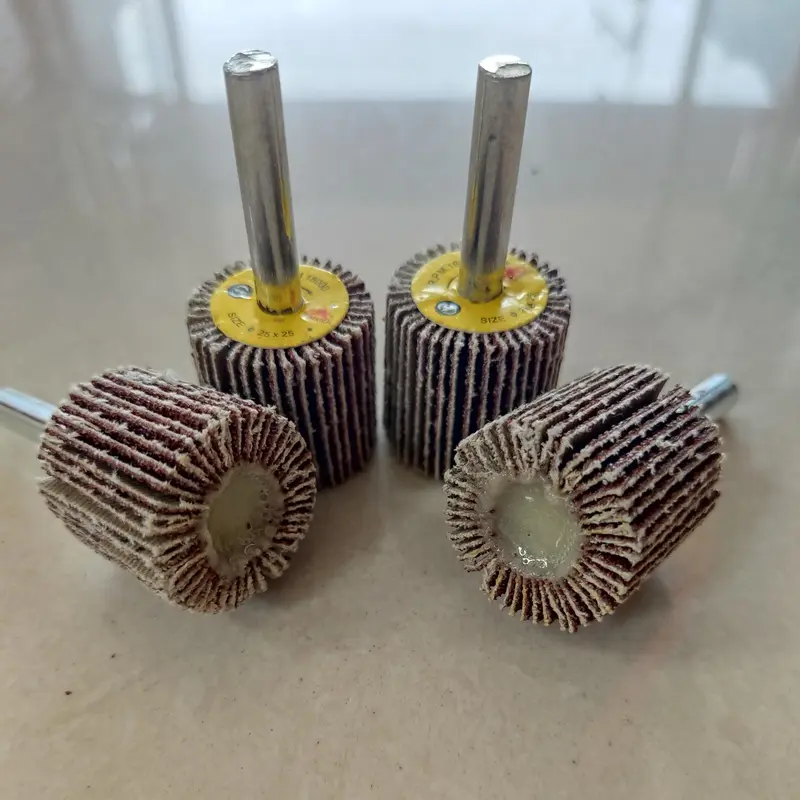 Mata Bor Amplas 25 x 25 mm Grit #60 #80 #120 #180 #240 I FLAP WHEEL FAN GRINDER I Mata Bor Gerinda Penghalus Mini 1