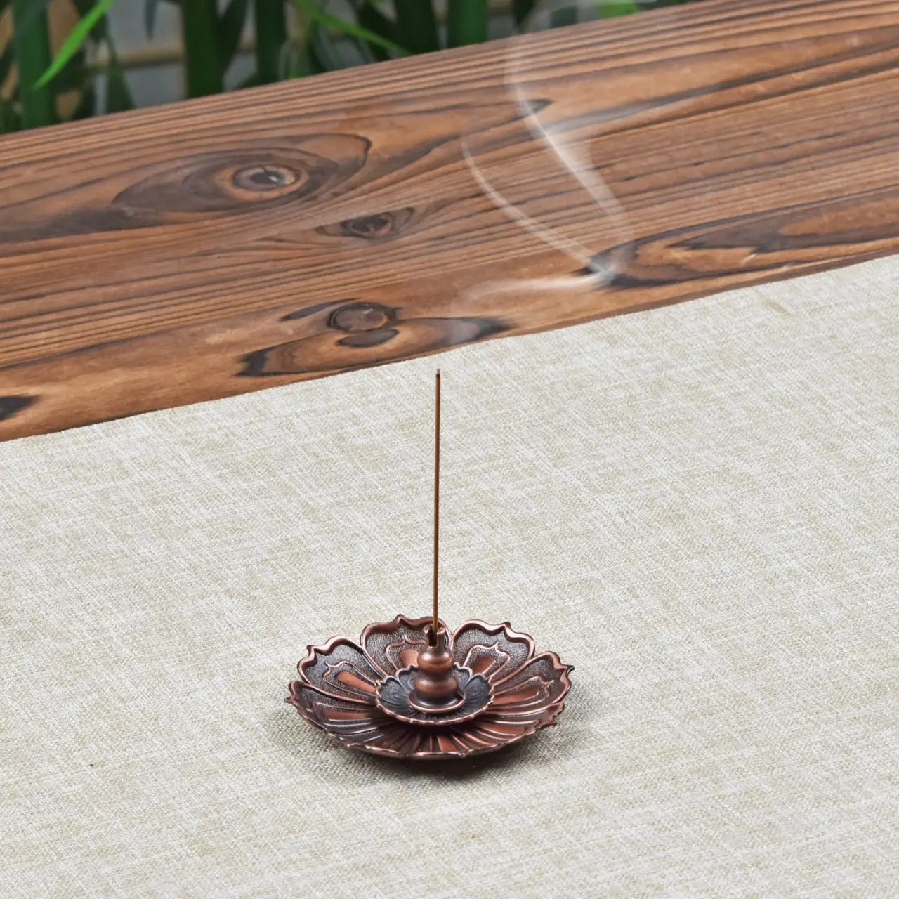 Incense Stick Incense Burner Household Indoor Incense Sandalwood Burner Alloy Incense Stick Incense Creative Incense Stick Lotus Incense