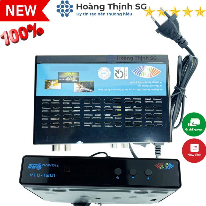 Đầu thu Kỹ thuật số DVB T2 VTC T201, xem truyền hình miễn phí trọn đời Điều Khiển Tivi