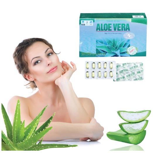 Viên uống Aloe Vera giúp nhuận tràng, hỗ trợ tăng cường tiêu hóa, cải thiện làn da mịn màng lọ 100 viên Trang Ly Pharma 5