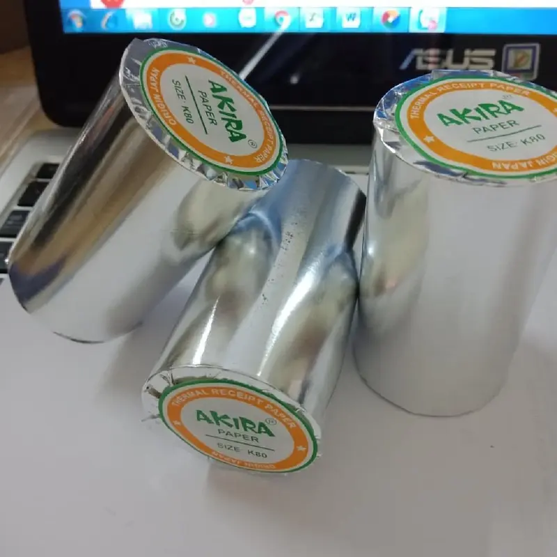 100 cuộn = 1 thùng giấy in nhiệt K80 x45 AKIRA chính hãng 3