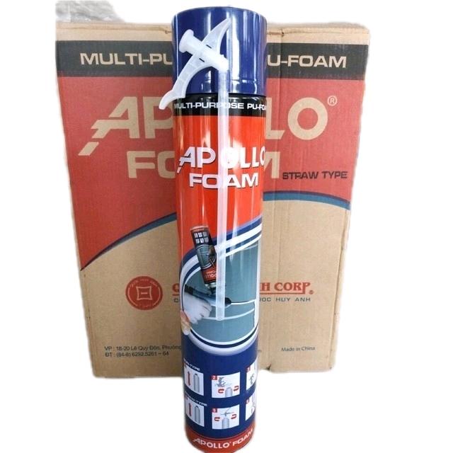 [Chính hãng] Keo bọt nở Apollo Foam có vòi bơm đi kèm dùng trang trí, trám khe hở