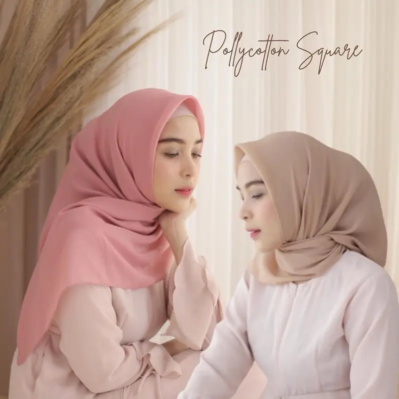 HIJAB BELLA SQUARE ORI POLLYCOTTON/JILBAB SEGI EMPAT BELLA SQUARE/BELLA SQUARE 5