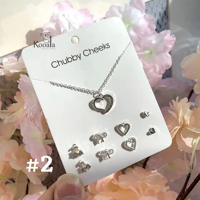 Kalung Anting Set Fashion Wanita Gaya Korea 4