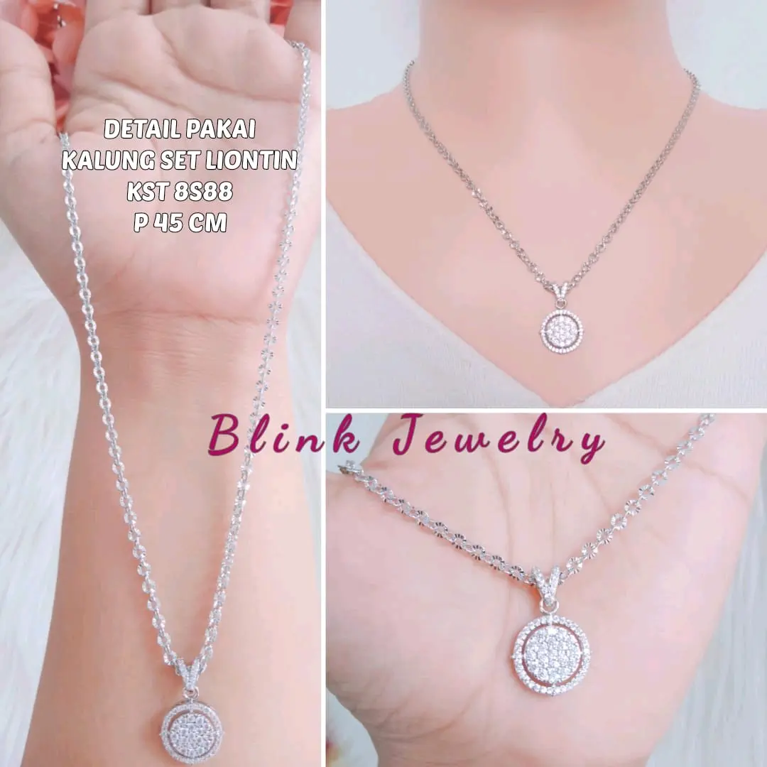 Kalung Rantai Titanium Perempuan Super Mewah