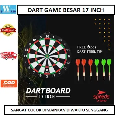 Best Seller Dart Game Besar 17 inch Permainan Papan Panah Besar Ukuran 43 cm lx004-3 Olahraga