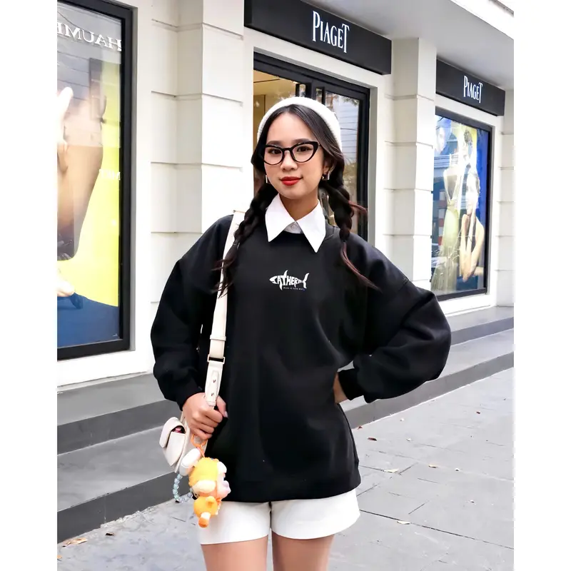 [SALE CUỐI ĐÔNG] Áo Sweater Nỉ Lót Lông Local Brand Catherine / Shark Menswear 2