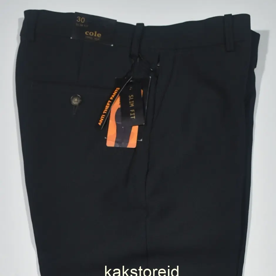 Celana Kerja Formal Pria COLE Hitam Slimfit CKS 57