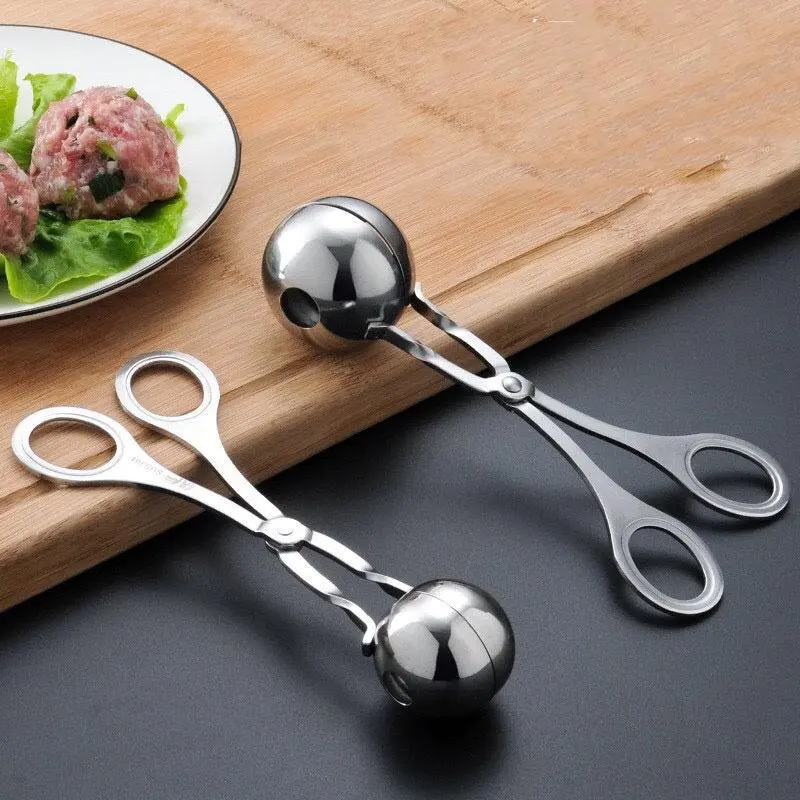 Muỗng kẹp làm thịt viên bằng thép không gỉ size lớn và vừa chuyên dụng cho nhà bếp 6