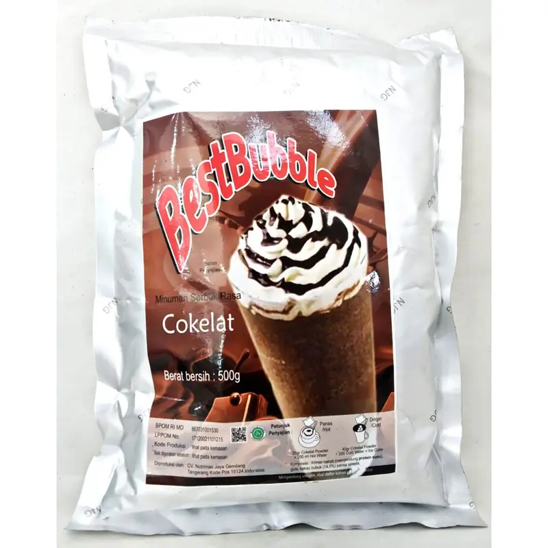 Serbuk Minuman Best Bubble Varian Rasa Kemasan 500gr 4
